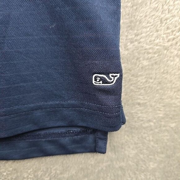 New York‎ Giants Vineyard Vines Performance Golf Polo Mens Medium Blue Stretch - Picture 8 of 10